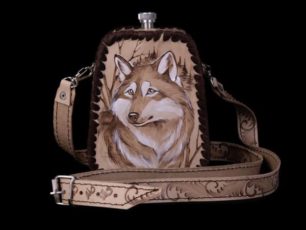 Фляжки в чехлах подарочные