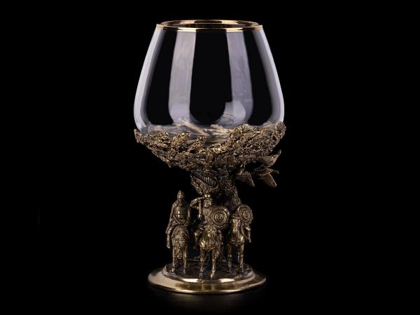 Бокал для коньяка Три богатыря