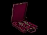 Бокалы для шампанского Цветочная фантазия 2 шт в подарочной коробке (Латунь, стекло)