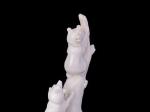 Скульптура Медвежонок с собакой (Кость мамонта, рог лося)