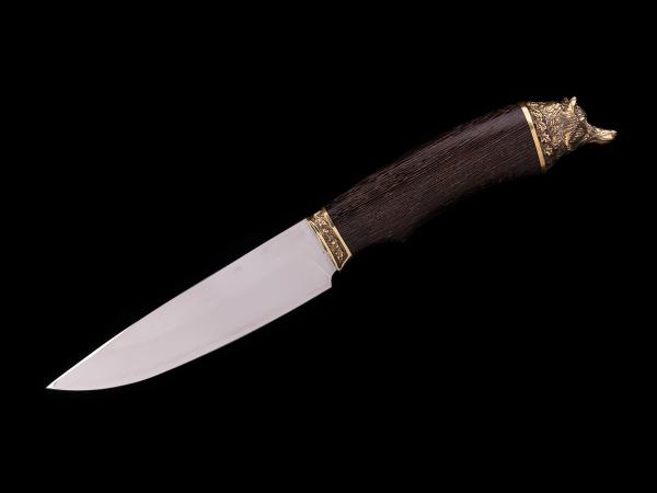 Нож для пикника Лиса (65х13, Венге, латунь)