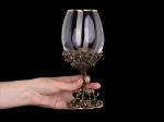 Бокал для вина Львица (Латунь, стекло)