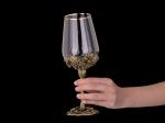 Бокал для вина Нарцисс (Латунь, стекло)