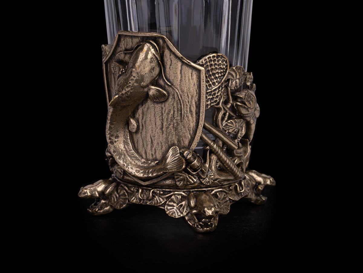 Стопки Трофейная рыбалка 3 (Латунь, стекло)