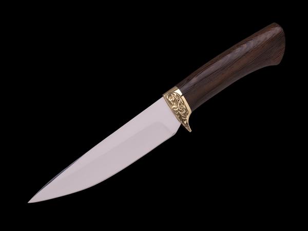 Нож Коготь (60х13, венге, латунь)