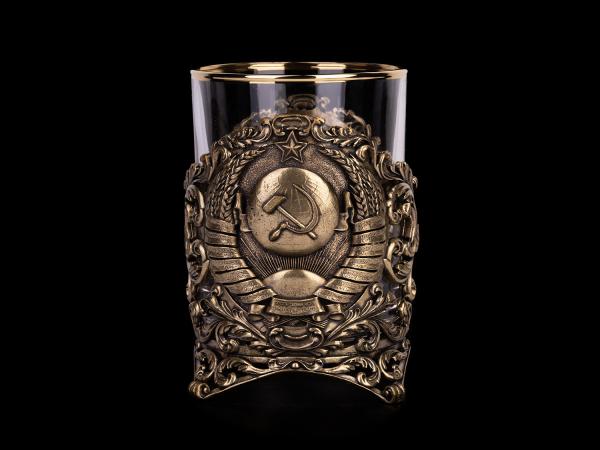 Бокал для виски СССР (Латунь, стекло)
