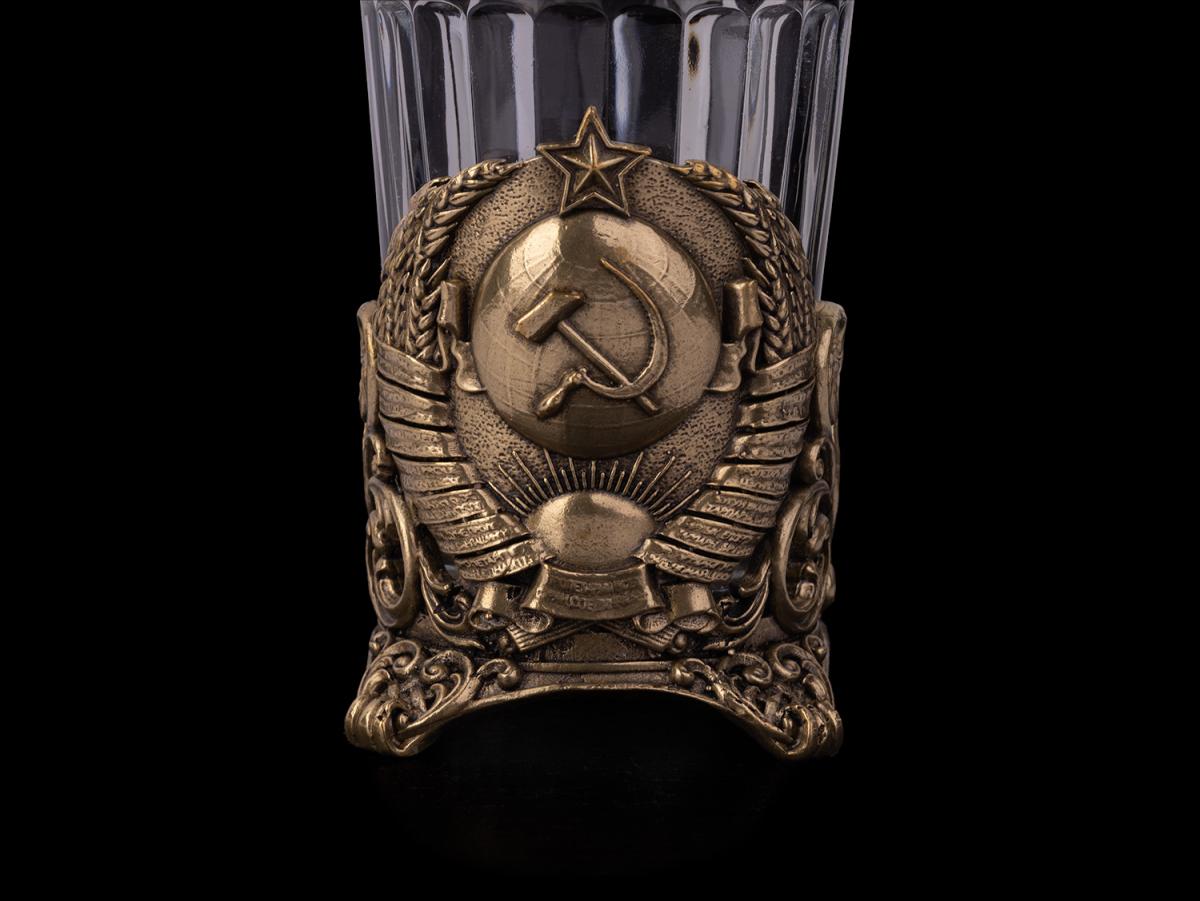 Стопки СССР 3 или 6 шт (Латунь, стекло) ДЛЯ СКЛАДА