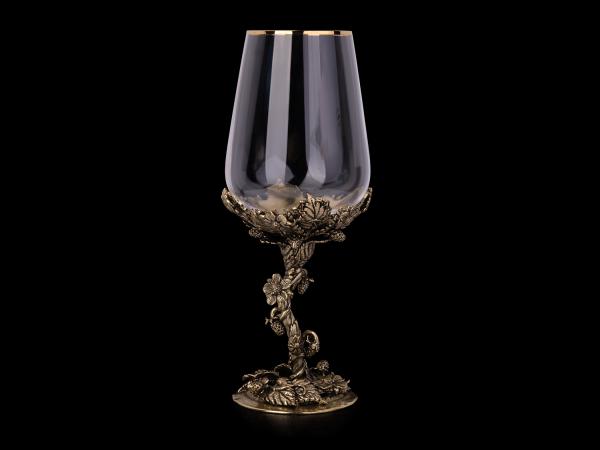 Бокал для вина Земляника (Латунь, стекло)