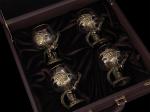 Бокалы для коньяка Дракон премиум 4 шт в шкатулке