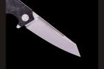 Складной нож Баланс (М390, черный хаотичный карбон)