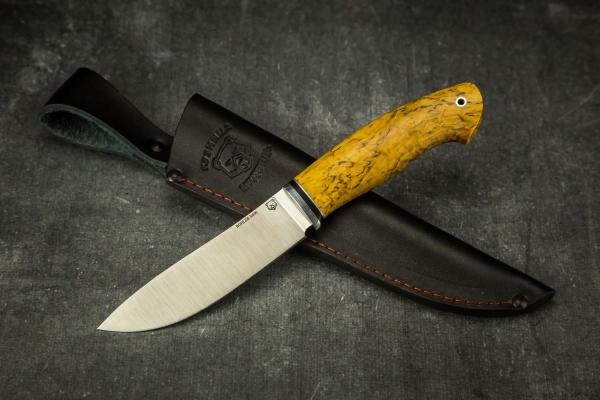 Нож Крит (N690, стабилизированная карельская береза)