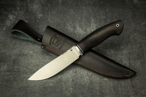 Нож Сибирь (N690, мореный граб)
