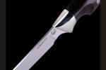 Нож Филейный (N690, черный граб, мельхиор)