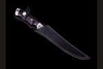 Нож Филейный (N690, черный граб, мельхиор)