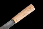 Нож Севера , большой (дамасская сталь 1200 слоёв, рукоять карельская береза)