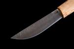 Нож Севера , малый (дамасская сталь 1200 слоёв, рукоять карельская береза)