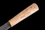 Нож Севера , малый (дамасская сталь 1200 слоёв, рукоять карельская береза)
