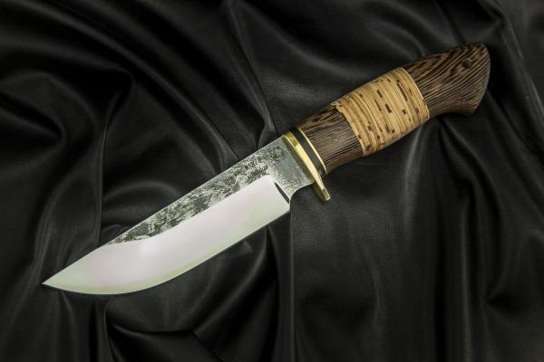 Охотничий нож Сахалин (95х18, береста, венге)