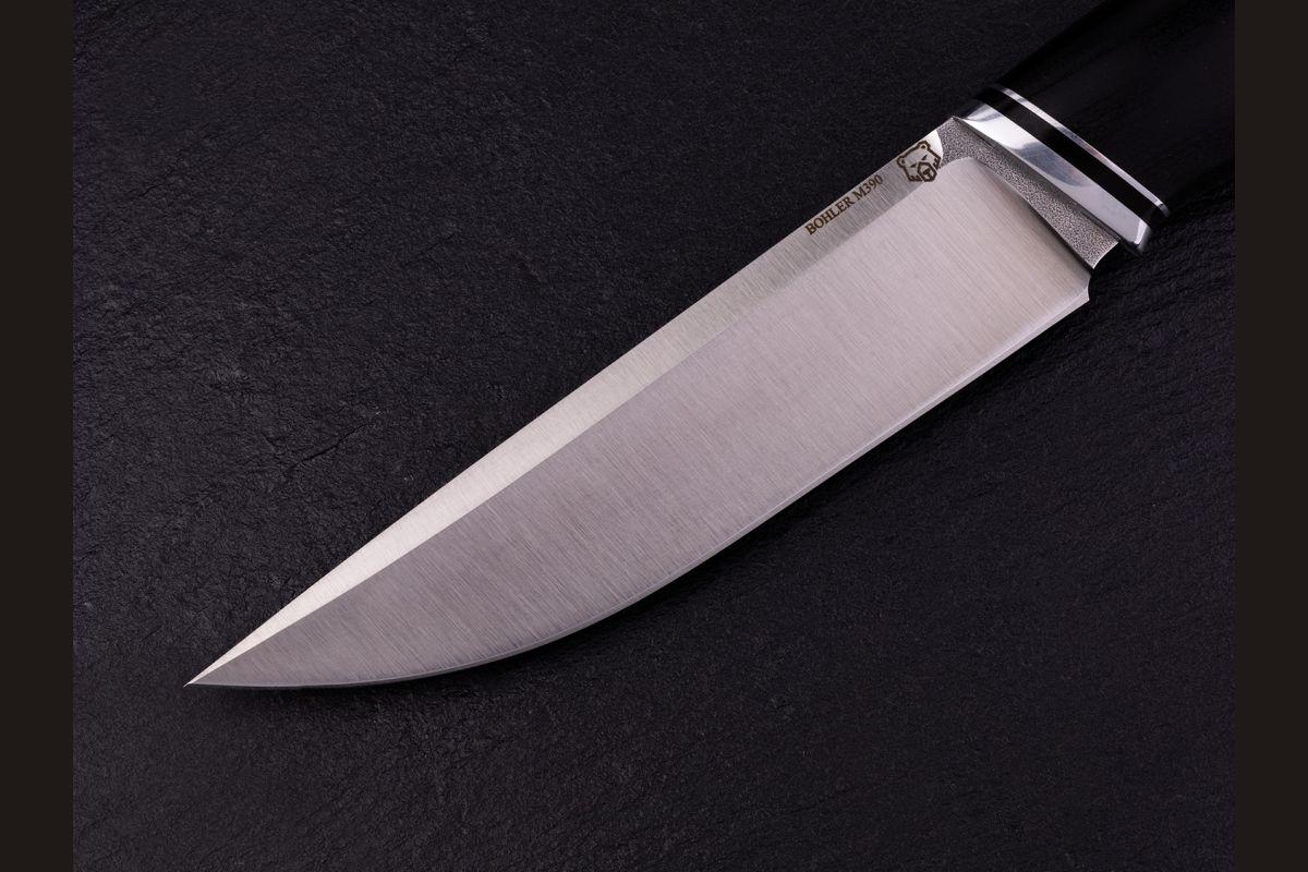 Нож Русский 2 (M390, чёрный граб)