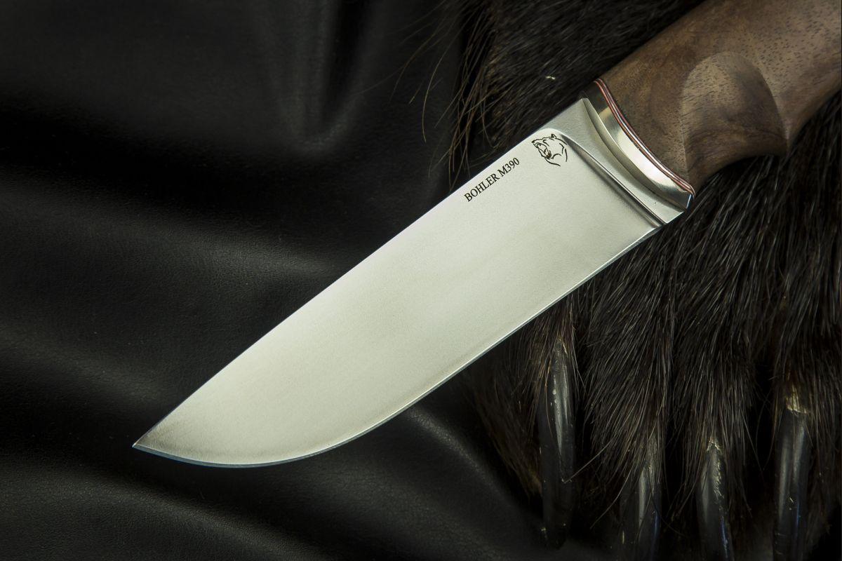 Нож Боровик-premium (M390, стабилизированная карельская берёза)