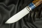 Нож Крит (M390, больстер мельхиор, айронвуд, вставка зуб мамонта)
