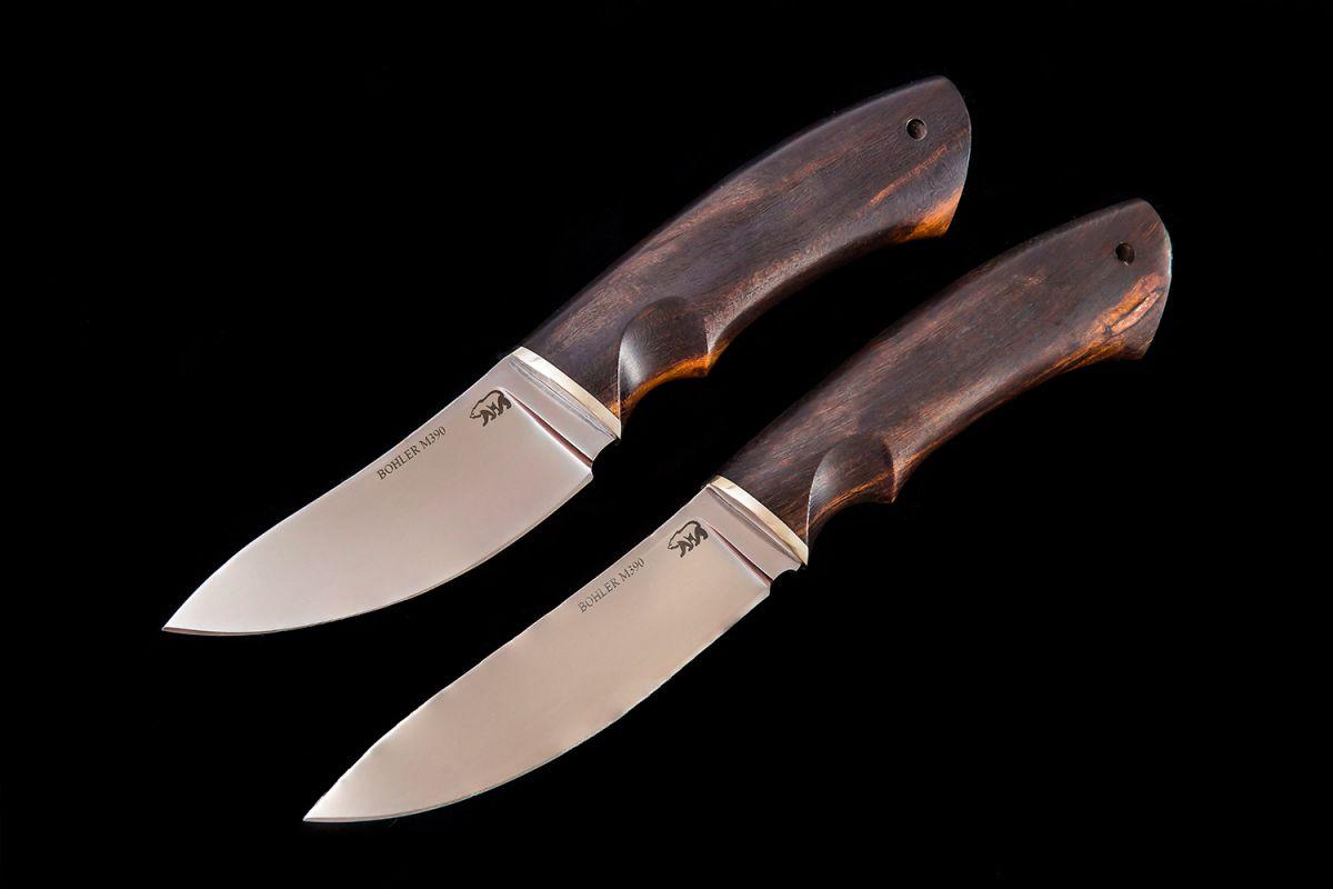 Охотничий комплект Спарки (Bohler M390, больстер мельхиор, айронвуд)