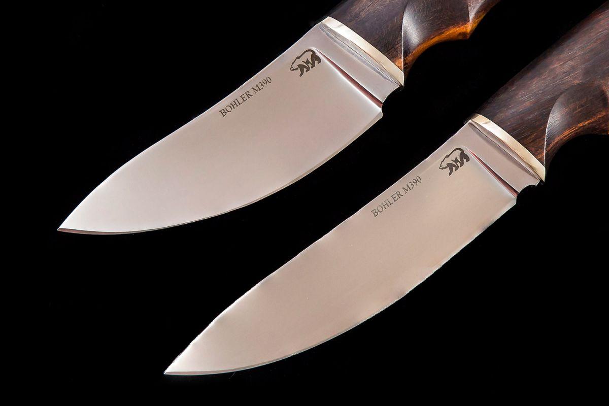 Охотничий комплект Спарки (Bohler M390, больстер мельхиор, айронвуд)