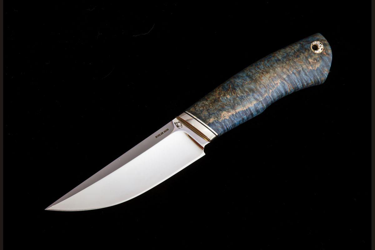Нож Русский (M390, стабилизированная карельская берёза)