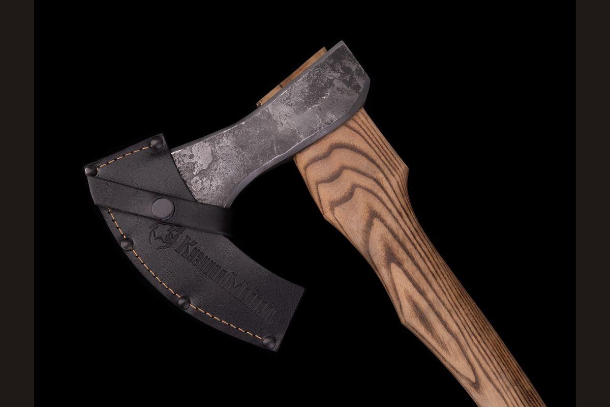 Охотничий топор 2  (шх15 + у10а, рукоять ясень)