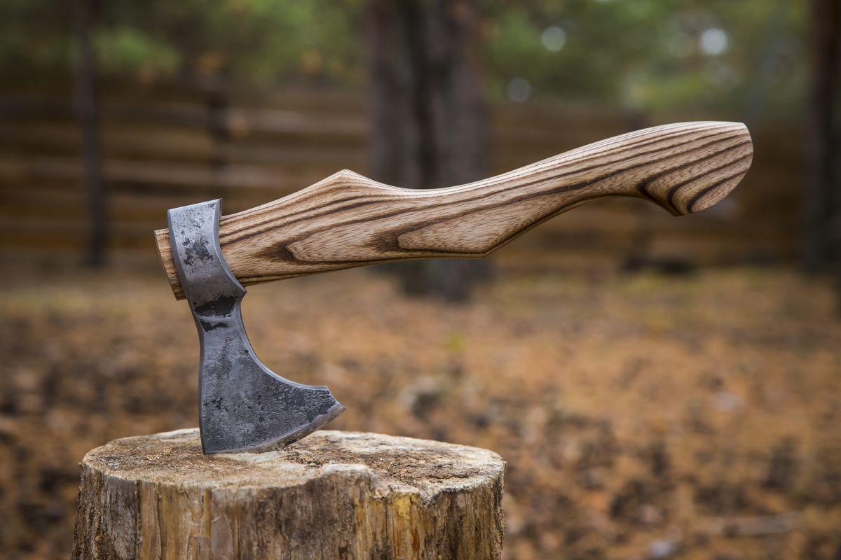 Топор малый (шх15 + у10а, ясень)