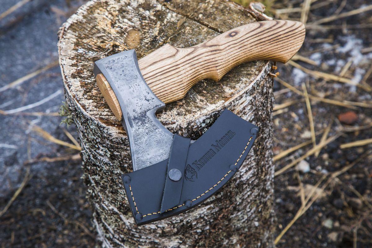 Топор малый №3 (шх15 + у10а, рукоть ясень)