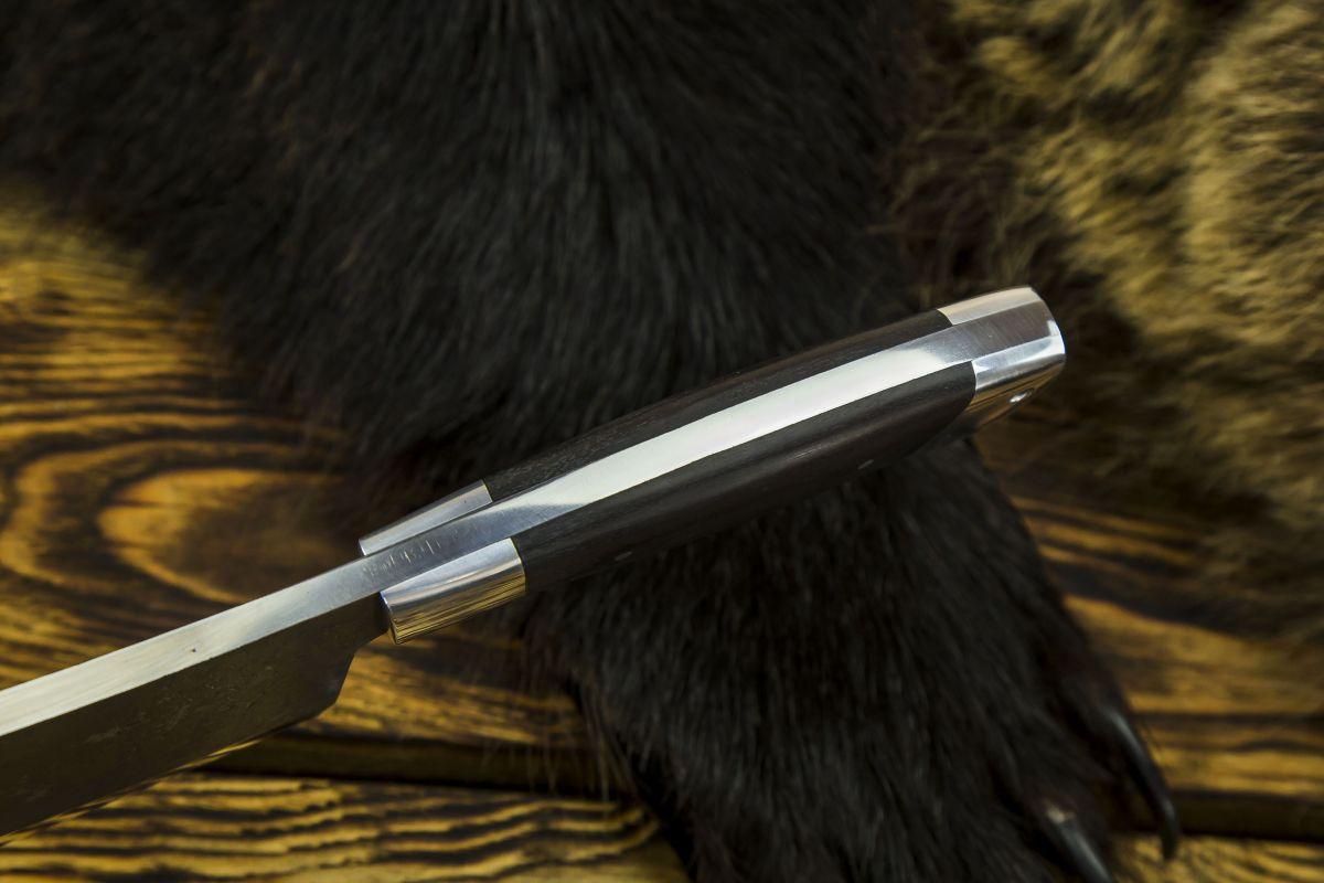 Тяпка №2 (х12мф, чёрный граб, цельнометаллическая)