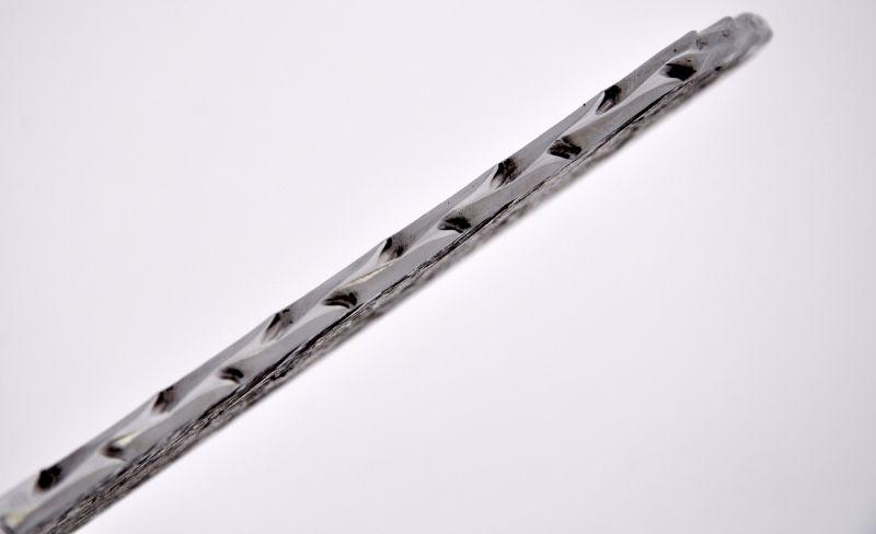 Тяпка №6 (х12мф, цельнометаллическая, со следами ковки, граб, резная)