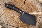 Тяпка №7 (х12мф, цельнометаллическая, со следами ковки, чёрный граб)