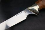 Нож Филейный (M390, стабилизированная карельская берёза, мельхиор)