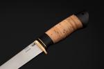 Нож Филейный большой (95х18, береста, черный граб)