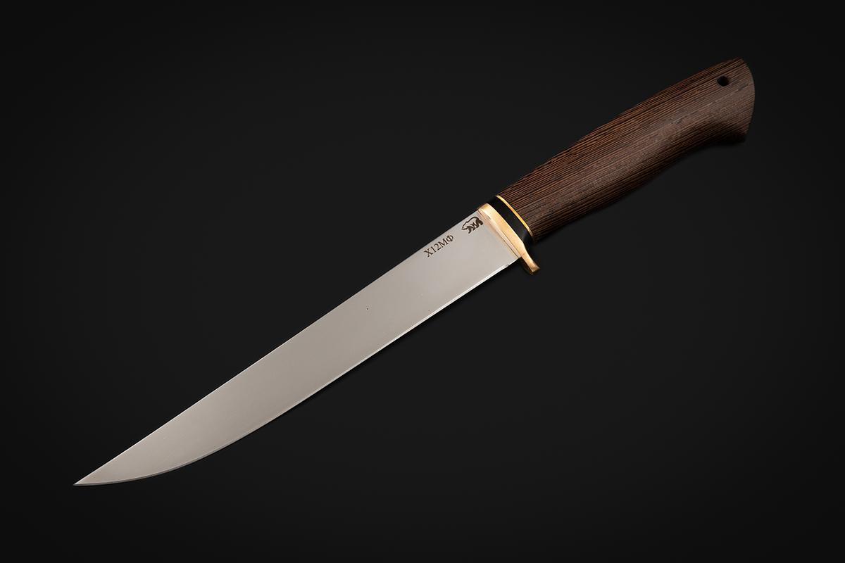 Нож Филейный большой (х12мф, венге)