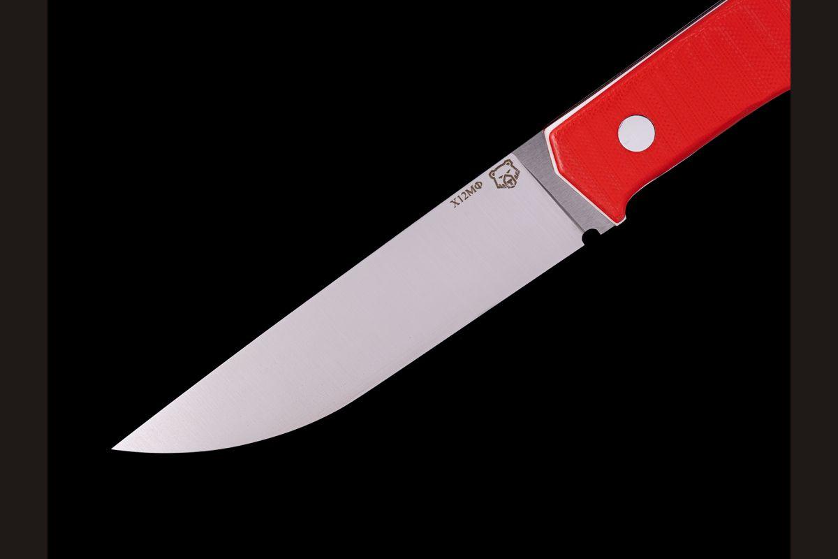 Цельнометаллический нож Геометрия (Х12МФ, накладки G10)