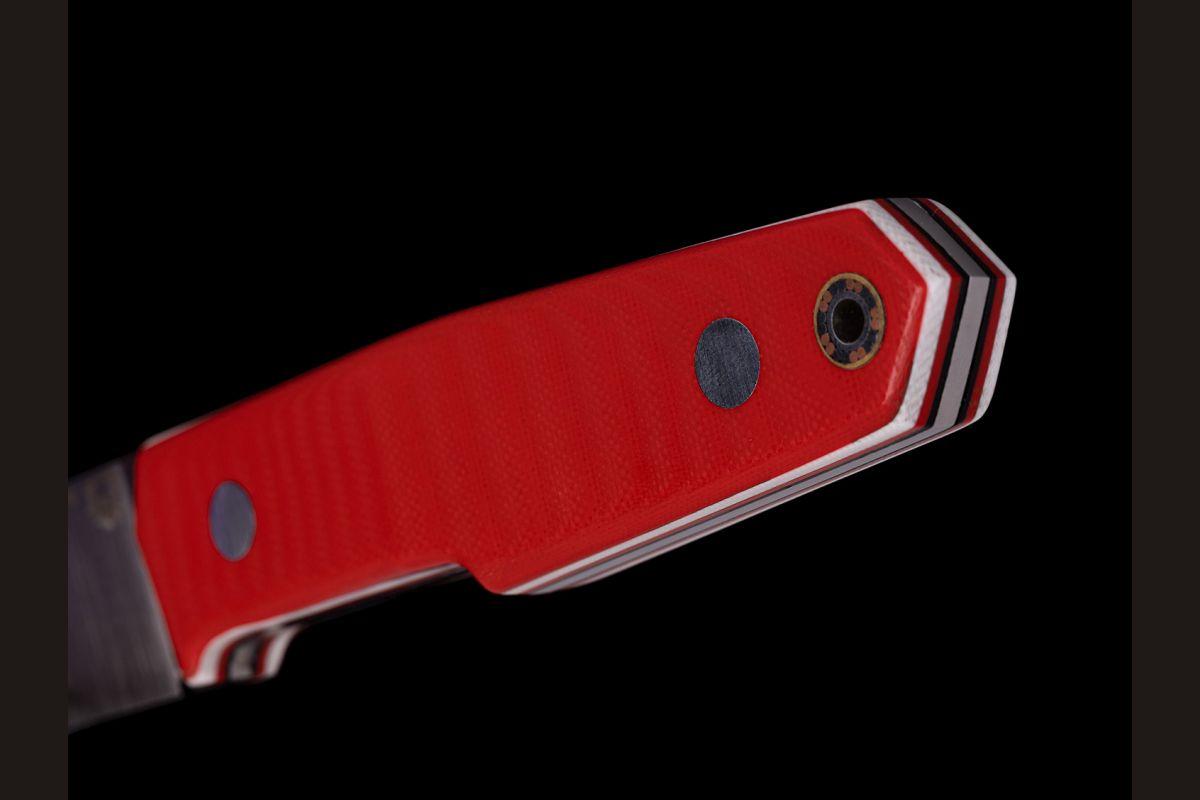 Цельнометаллический нож Геометрия (Х12МФ, накладки G10)