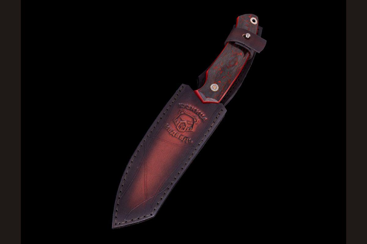 Нож Баланс цельнометаллический (М390, хаотичный карбон)