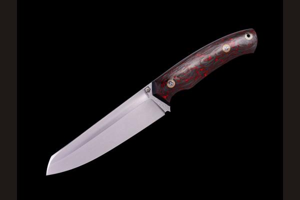 Нож Баланс цельнометаллический (М398, хаотичный карбон)