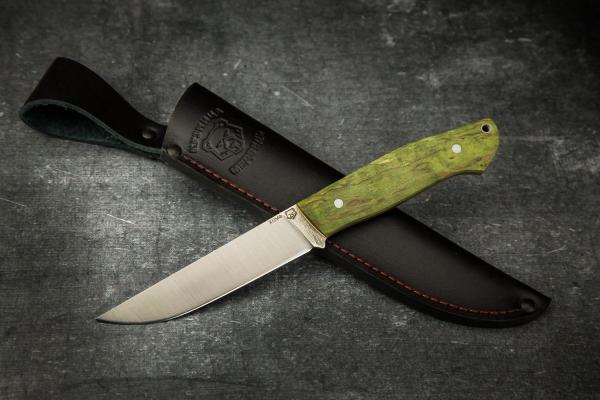 Нож Барс 2 Цельнометаллический (Х12МФ, стабилизированная карельская береза)