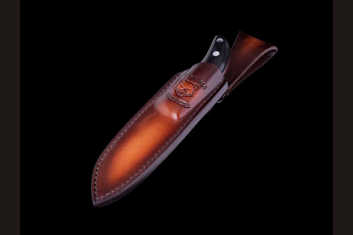 Нож Кабанчик Цельнометаллический (Х12МФ, микарта)