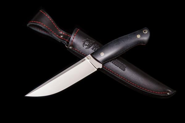 Нож Русский 2 (K340, микарта, мозаичные пины, цельнометаллический)