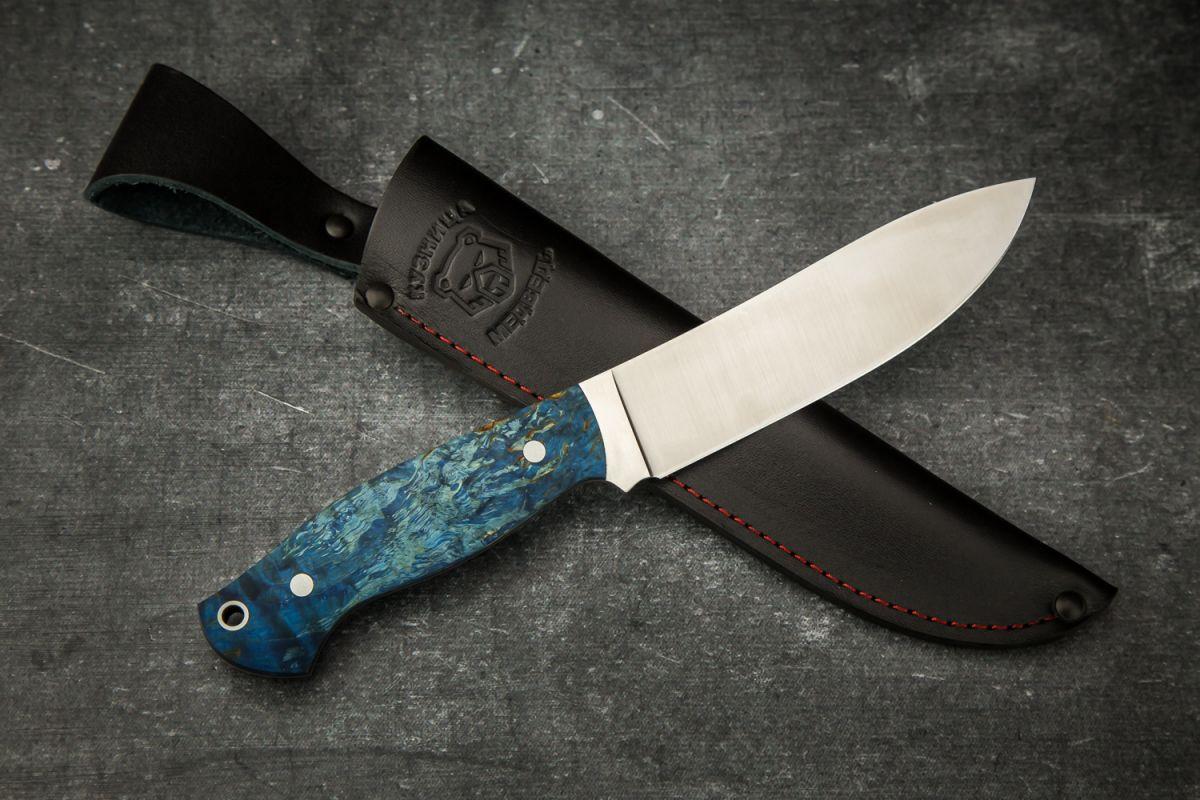 Нож Сибирь Цельнометаллический (Х12МФ, стабилизированная карельская береза)