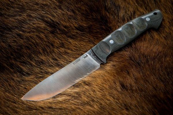 Нож Крит (х12мф, микарта, цельнометаллический)