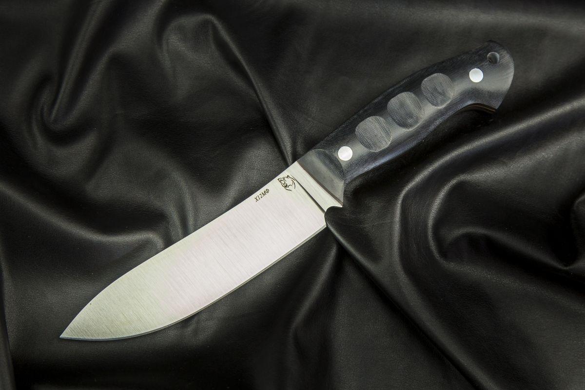 Нож Сибирь (х12мф, микарта, цельнометаллический)