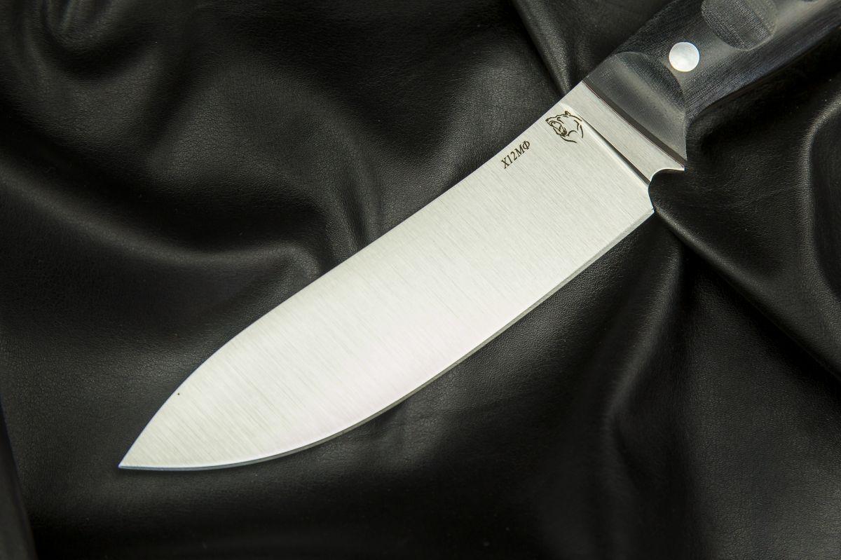 Нож Сибирь (х12мф, микарта, цельнометаллический)