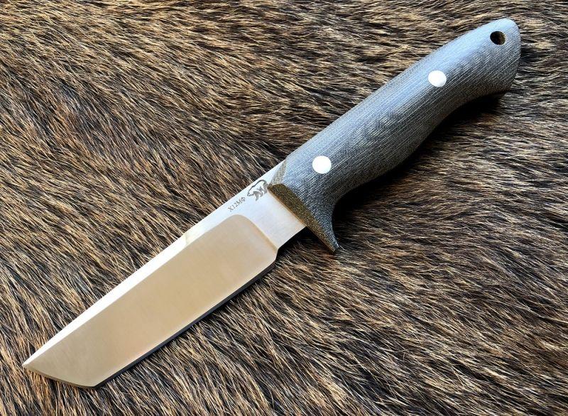 Нож Таран (х12мф, микарта, цельнометаллический)