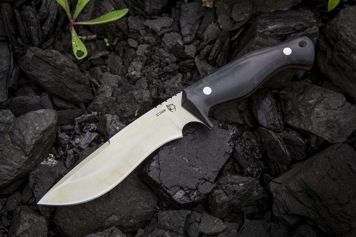 Нож Тигр (х12мф, микарта, цельнометаллический)